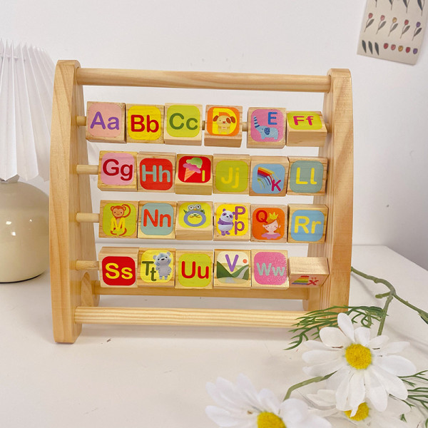 Bảng chữ cái tiếng Anh xoay (Gỗ) (2140111)